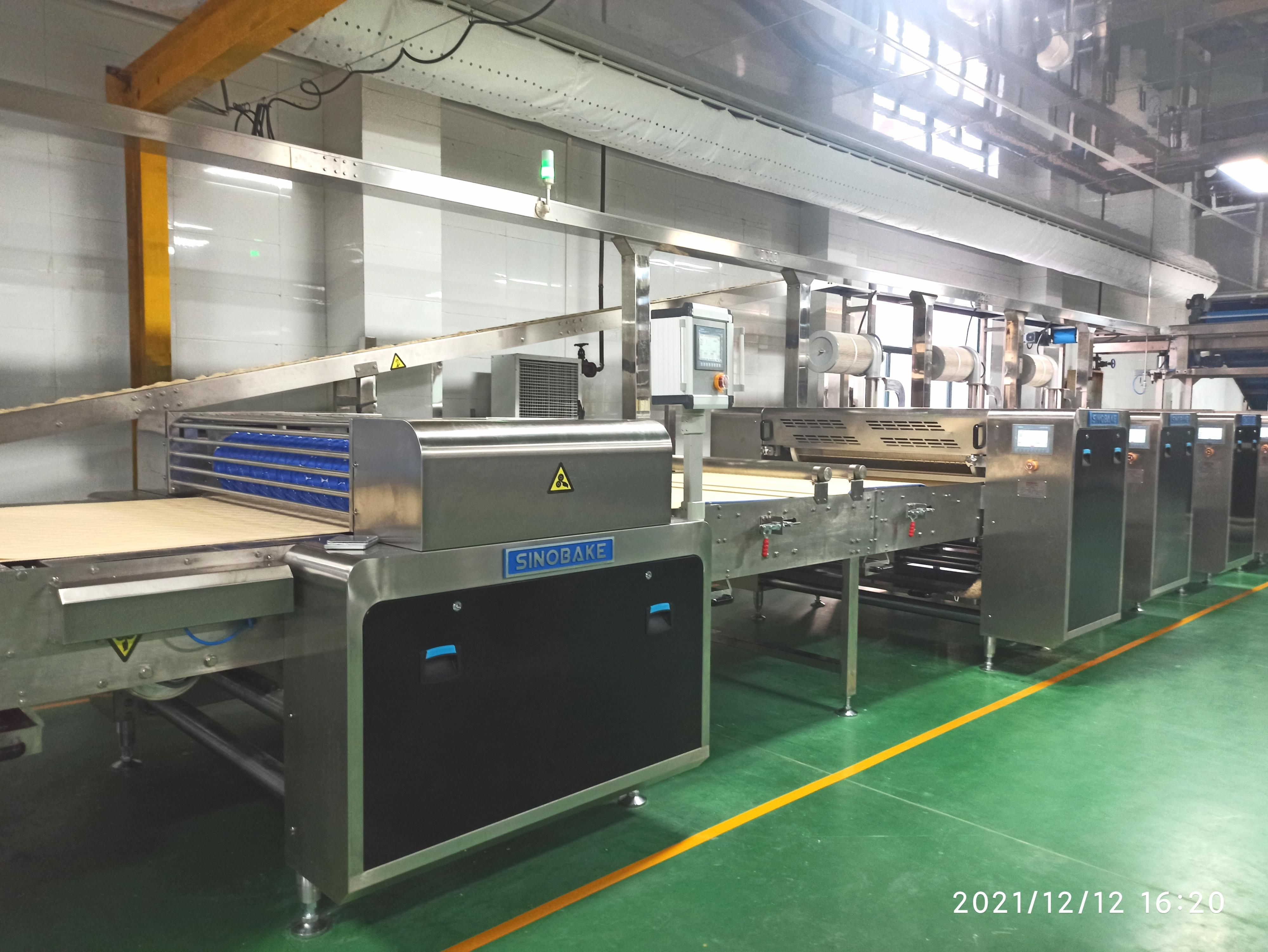 Biscuit Dough Forming System With Laminator And Rotary Cutter