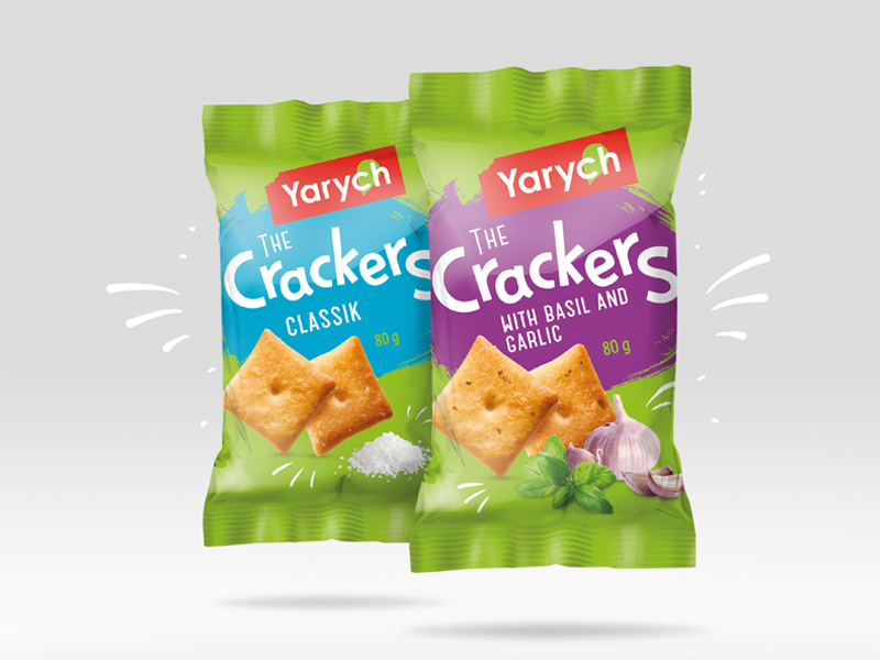 New crackers with two flavours appeared in the Ukrainian supermarkets