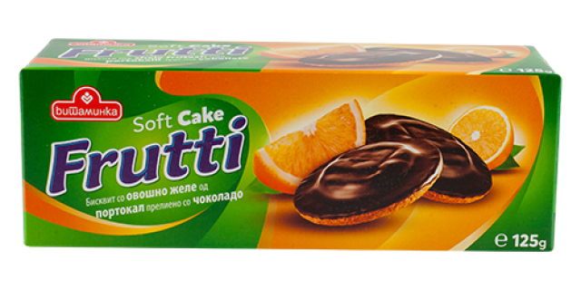 Biscuits Frutti Soft Cake produced by Food Industry Vitaminka
