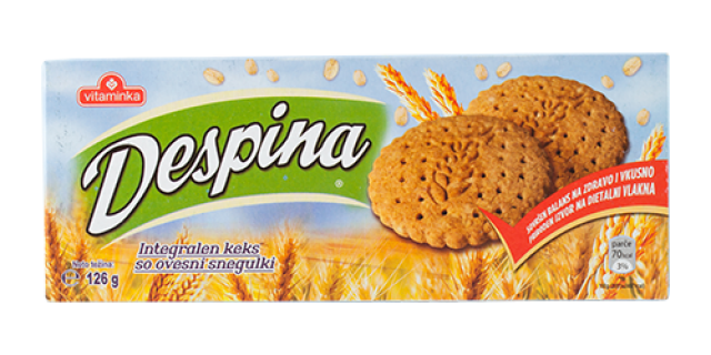 Biscuits Despina Integral produced by Food Industry Vitaminka