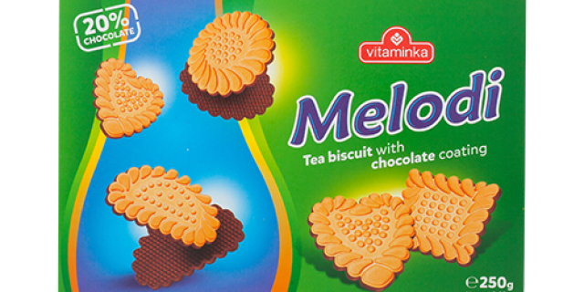 Biscuits Melodi produced by Food Industry Vitaminka
