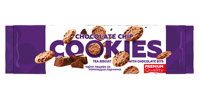 Biscuits Cookies Chocolate Chip Tea Biscuits produced by Food Industry Vitaminka