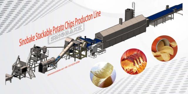 Equipment Sinobake Stackable Potato Chips Production line produced by Sinobake Group LTD.