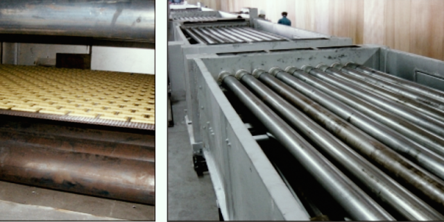 Radiant tube arrangement in the Indirect Radiant oven