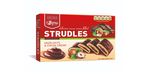 Biscuits Strudles Cocoa Cream produced by Lion