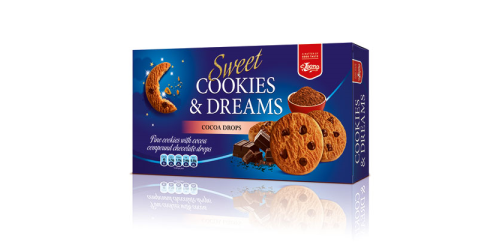 Biscuits Cookies & Dreams Cocoa produced by Lion