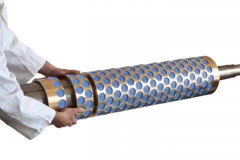 Equipment Rotary moulding roller for soft biscuits produced by Padovani