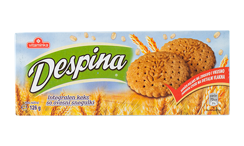 Biscuits Despina Integral produced by Food Industry Vitaminka
