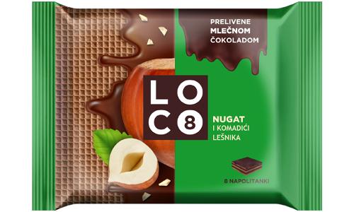 Biscuits Loco Wafers produced by Bambi
