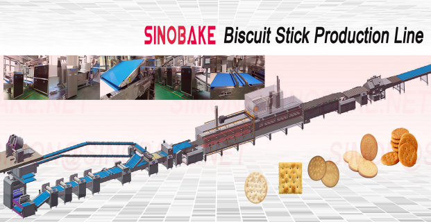 Equipment Biscuit Stick Production Line ( Hard Biscuit Line ) produced by Sinobake Group LTD.