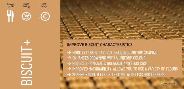 Ingredients BISCUIT+ produced by Innesto Group