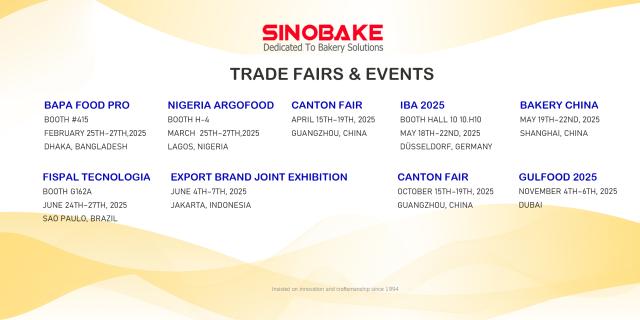 SINOBAKE upcoming events 2025