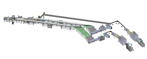 Equipment Complete solution for biscuits in stacks: single portion and multipack flow-wrapping produced by IMA FLX HUB