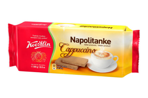 Biscuits Napolitanke Cappuccino produced by Koestlin HR