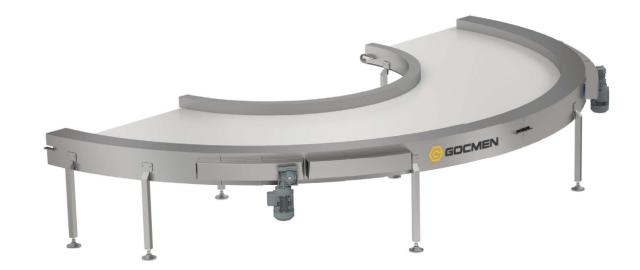 Equipment Curve Conveyors And Guidance Systems produced by Gocmen Machine Ind. ltd. Co.