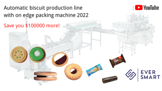 Automatic biscuit production line with on edge packing machine 2022