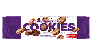 Biscuits Cookies Chocolate Chip Tea Biscuits produced by Food Industry Vitaminka