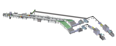 Equipment Complete solution for biscuits in stacks: single portion and multipack flow-wrapping produced by IMA FLX HUB