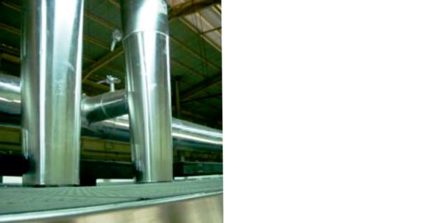 Burner flue connected to the collection pipe
