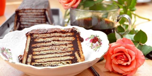 Batik cake.with marie biscuits