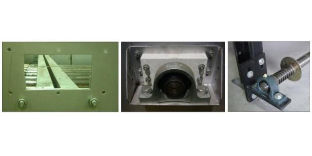 band support skids / rollers (all rollers free and rotating, skids and rollers clean)