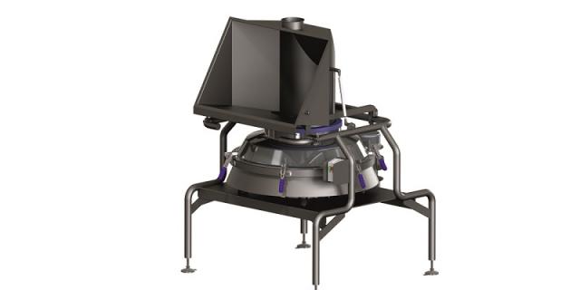 SM EASILIFT check screener for powder and ingredients from containers or sacks from Farleygreene, UK. 