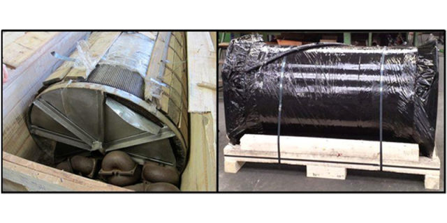 Examples of an at least “questionable” (left) and proper (right) protective belt packing