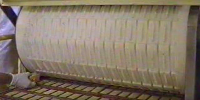 Biscuit placing roller for wafers