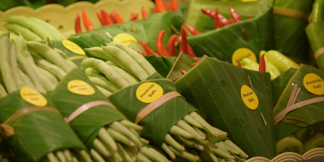 Banana leaves packaging