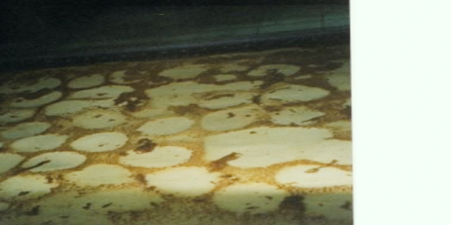 Air cell co-alescing during the baking proces