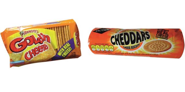 Cheese cracker packaging