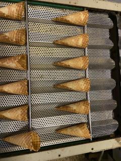 Stains on wafer cone