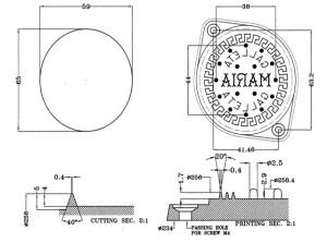 Errebi cutter design for Marie Biscuit