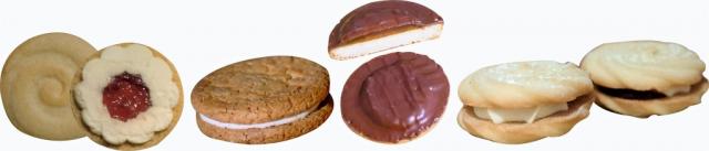 FIG 4. Biscuit creams and deposited Jaffa cake